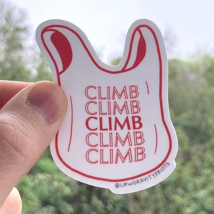 Climbing Bag - Sticker for wholesale by Sarah Doan