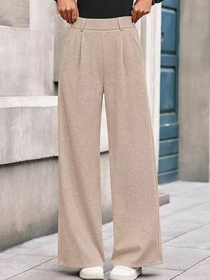 Lovenne - Wholesale Pants - Women's - Versatile solid color straight wide-leg pants33