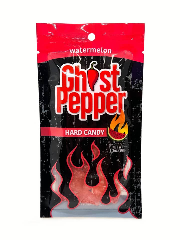 Ghost Pepper Hard Candy Watermelon for wholesale by Mikey V's Foods