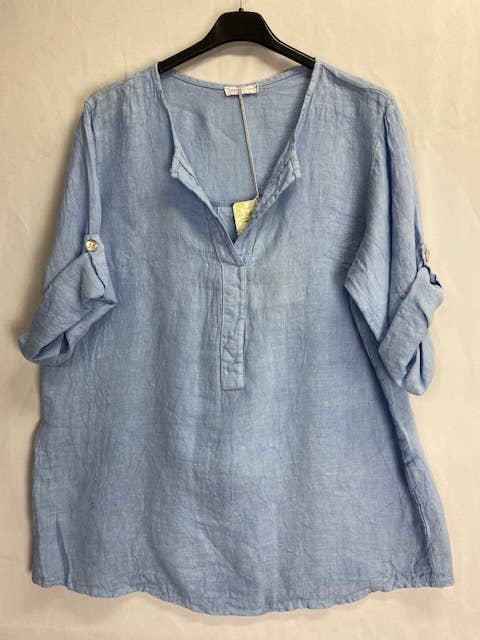 la maison des fibres naturelles - Wholesale Blouse - Women's - top 620411 100% linen made in Italy17