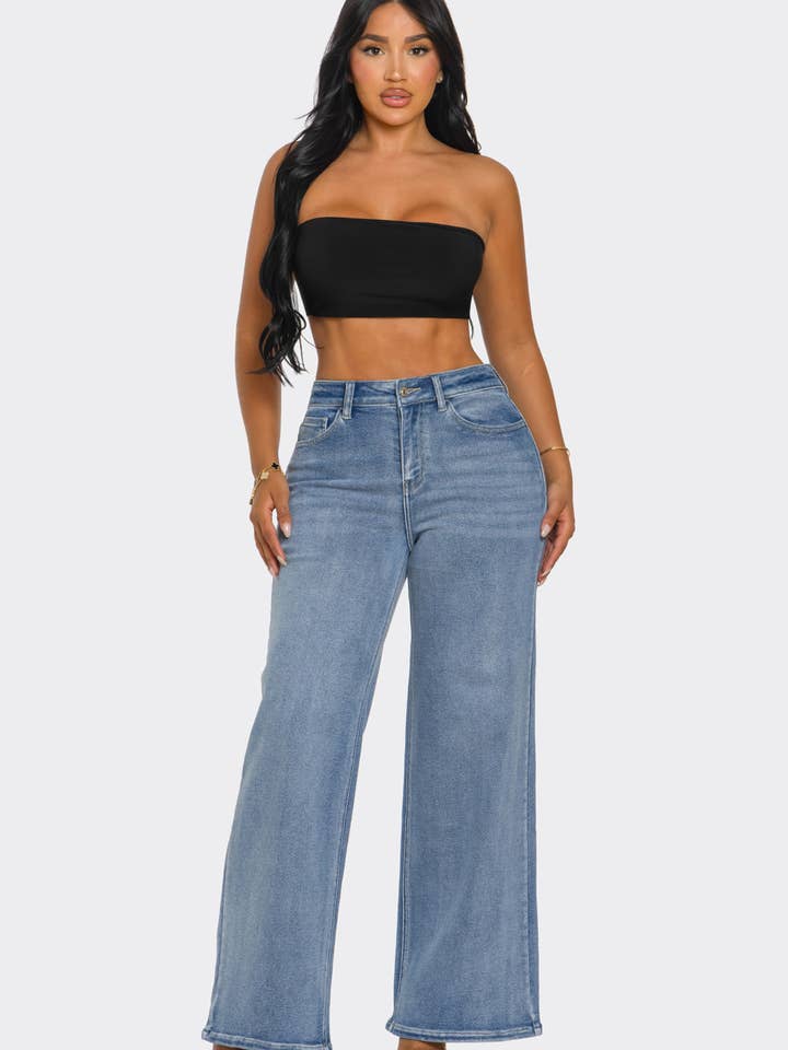 LA123G BAGGY FIT DENIM JEANS for wholesale by L.A girl jeans inc