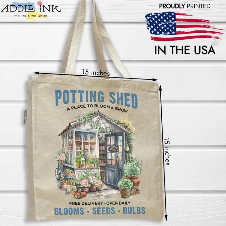 Borsa a tracolla A Place to Bloom Potting Shed Farmhouse, unisex per la vendita all'ingrosso da parte di ADDLE iNK