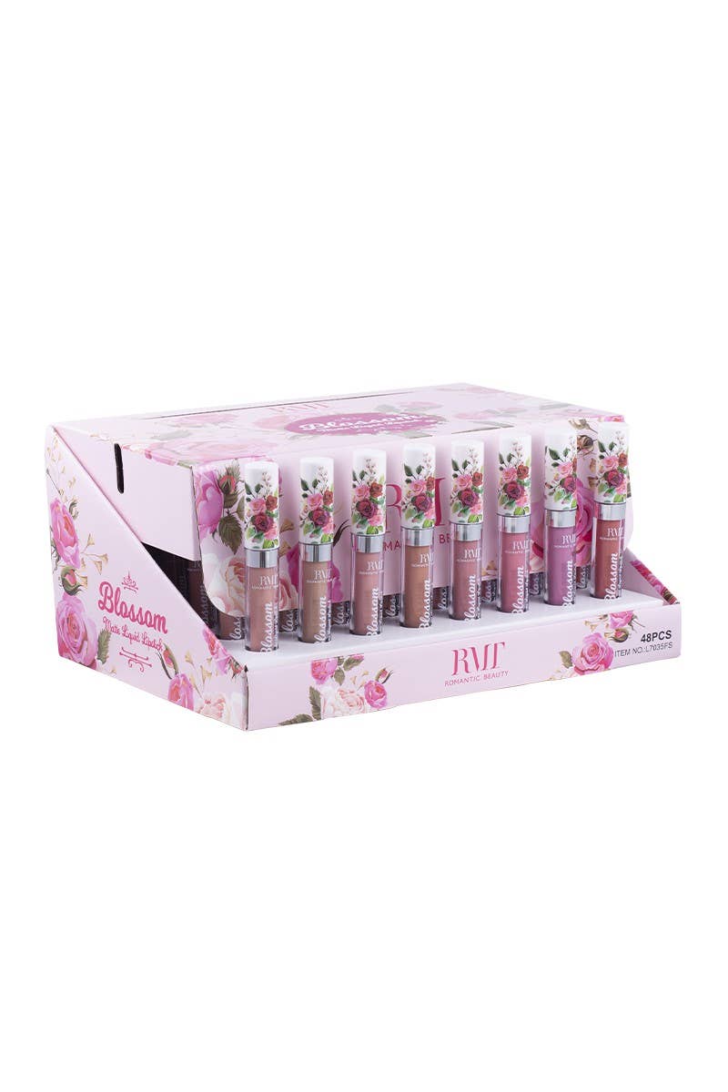 PINEAPPLE Beauty – Engroshandel Læbestift – Romantisk skønhed L7035FS nøgen mat flydende læbestift - 48pc1