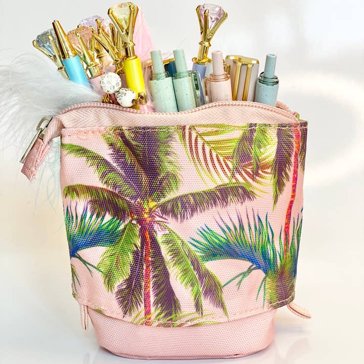 Beverly Hills Palm Tree Pencil Pen Holder Case for wholesale by The Fabulous Planner
