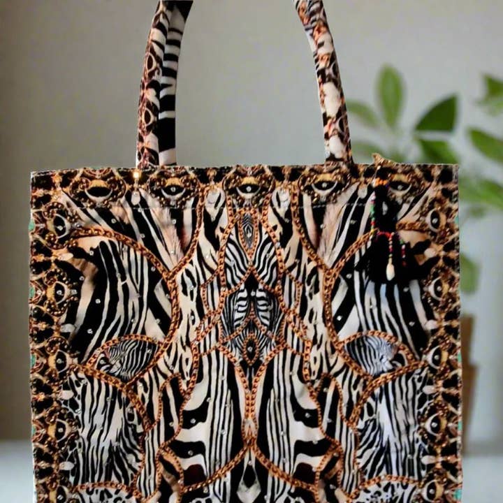 Large Embellished Tote Bag and other Purchase Wholesale clear beaded charger plates. Free Returns & Net 60 Terms on Faire trending on Faire.