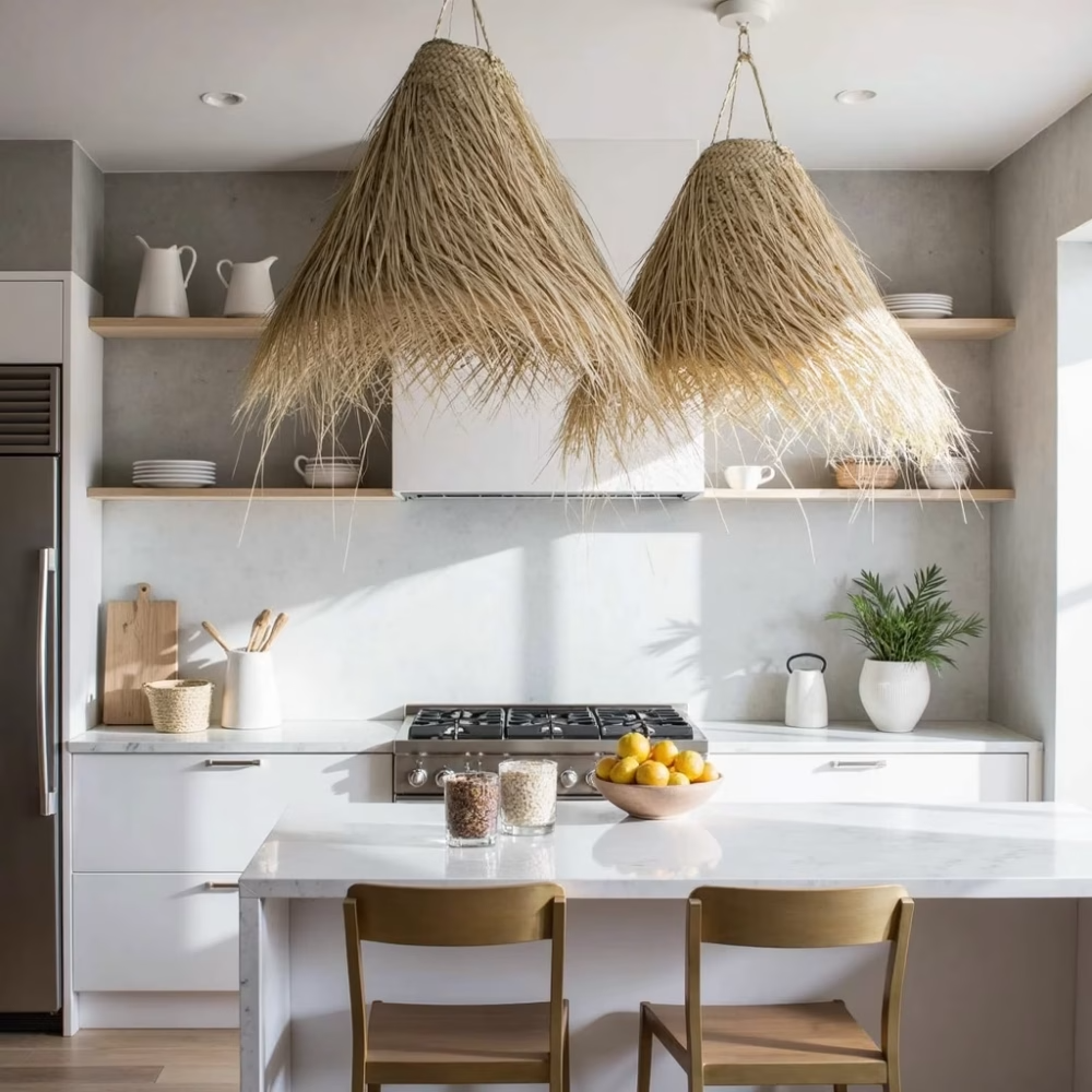 High crafty - Wholesale Lampenkap - Handgeweven Hanglamp van Palmblad – Marokkaanse Pendellamp (4