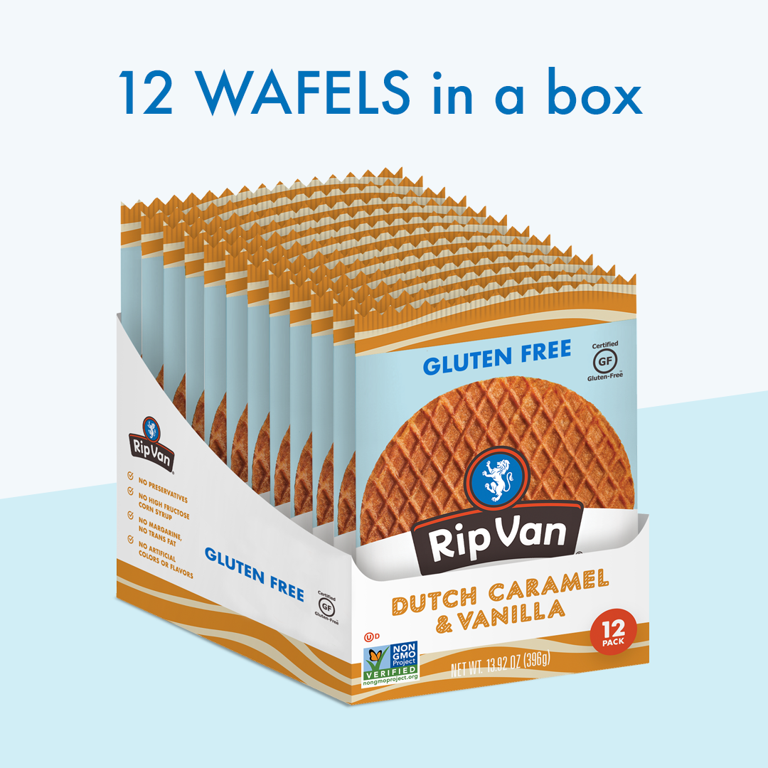Rip Van - Wholesale Cookie - Rip Van Wafels– Dutch Caramel, Gluten Free Stroopwafels
1