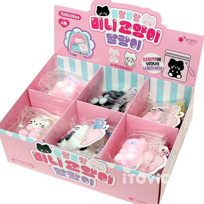 K-Wonderland - Vente Jouet mou – enfant et bébé - Molang Molang Mini Chat Squishy (Aléatoire)7