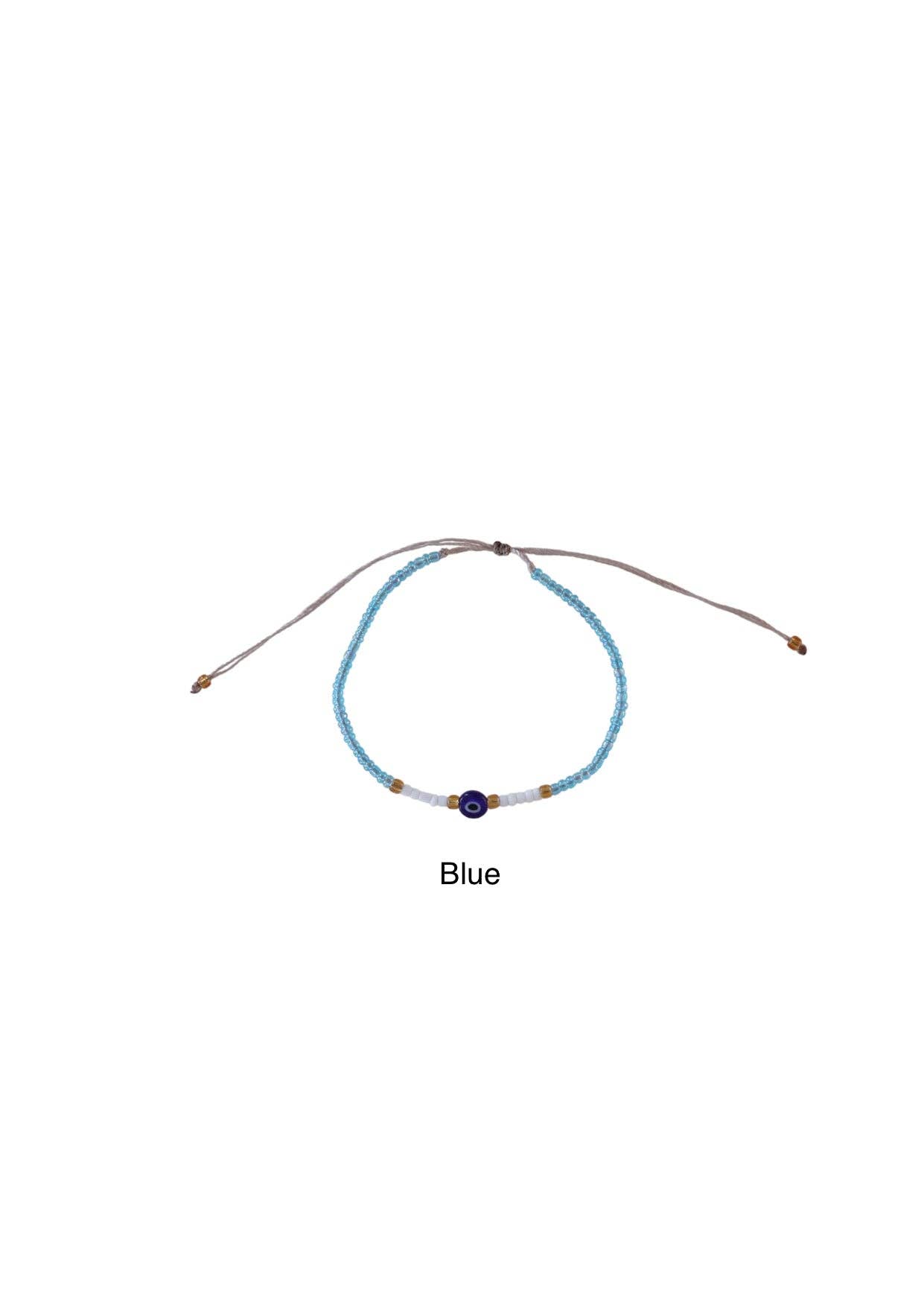 Bali Soul - Venta al por mayor Pulsera de cuentas - Pulsera de cuentas de semillas con ojo turco de Ubud2