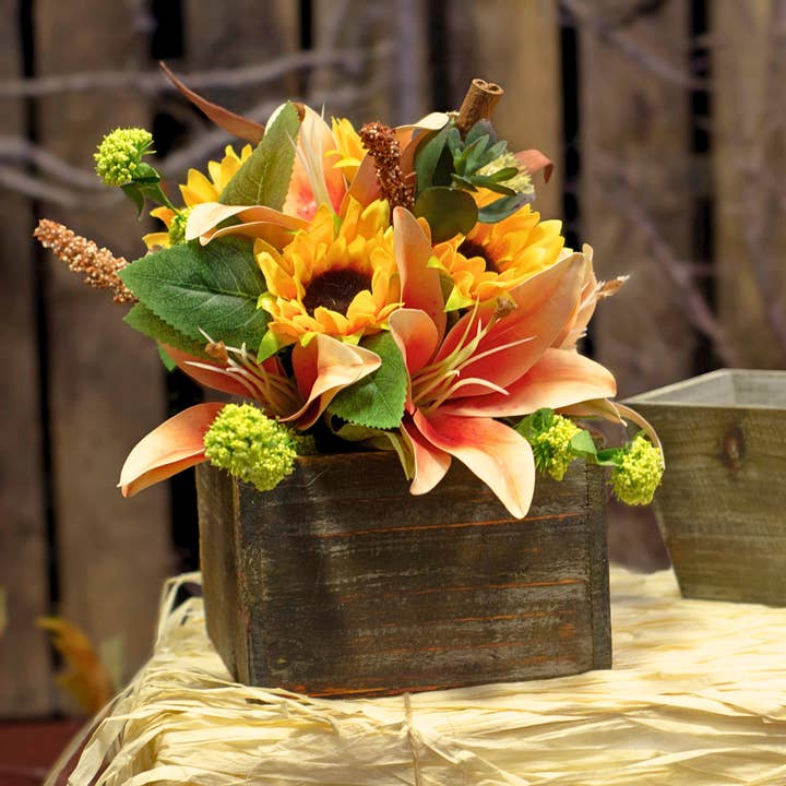 Jacobson - Wholesale Planter Box - Square Wood Planter Boxes - Set of 33