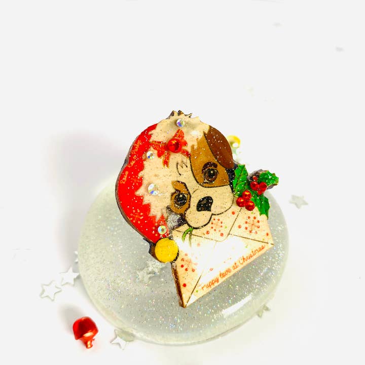 Rosie Rose Parker – Großhandel Broschen – Hundegeschenke, Weihnachtsbrosche, Welpengeschenk, Schmuck, Großbritannien