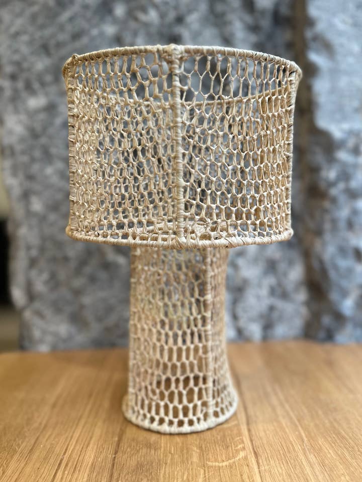 Lámpara natural de cuerda auténtica hecha a mano para venta al por mayor de Berber Designers