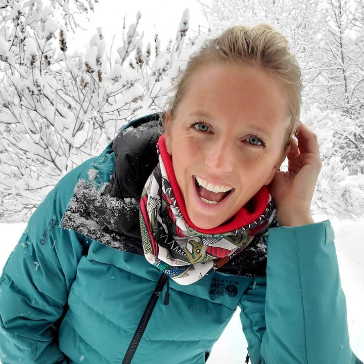 Tour de cou doublé en polaire (thème côtier) - Ensemble pour la vente par HappyAK Handmade Headbands and Neckwear