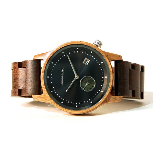 Essenciel - Wholesale Wrist Watch - Men's - Phobos walnut wood men's watch1