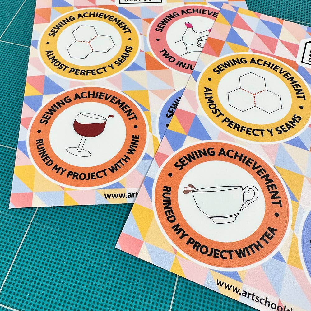Art School Dropout - Wholesale Sticker - Sewing Achievements Sticker Sheet - Two Options2