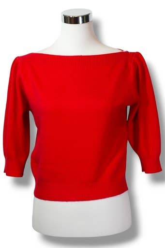 NINEF – Großhandel Strickpullover – Damen – Chicer roter Pullover – Vielseitig und gemütlich – S/M9