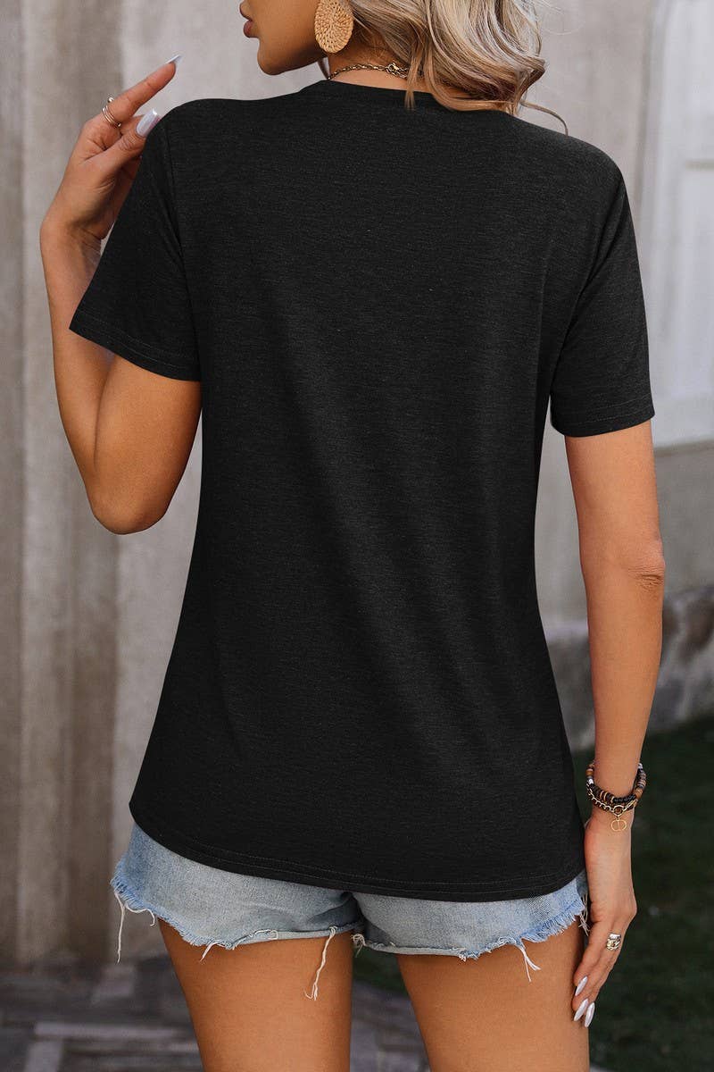 NINEXIS - Wholesale Knit Top - Women's - CWTTS0777_Round Neck Short Sleeved Top18