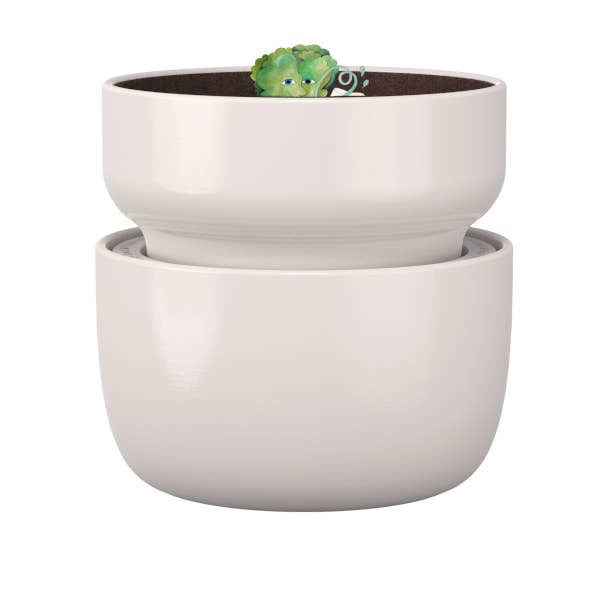 Cream Tendril Planter with Self-Watering SWAP+ System for wholesale on Faire