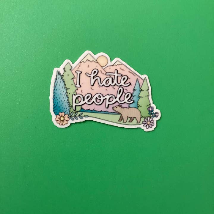 Jag hatar människor vinyl klistermärke för wholesale av Forever Yours, Me