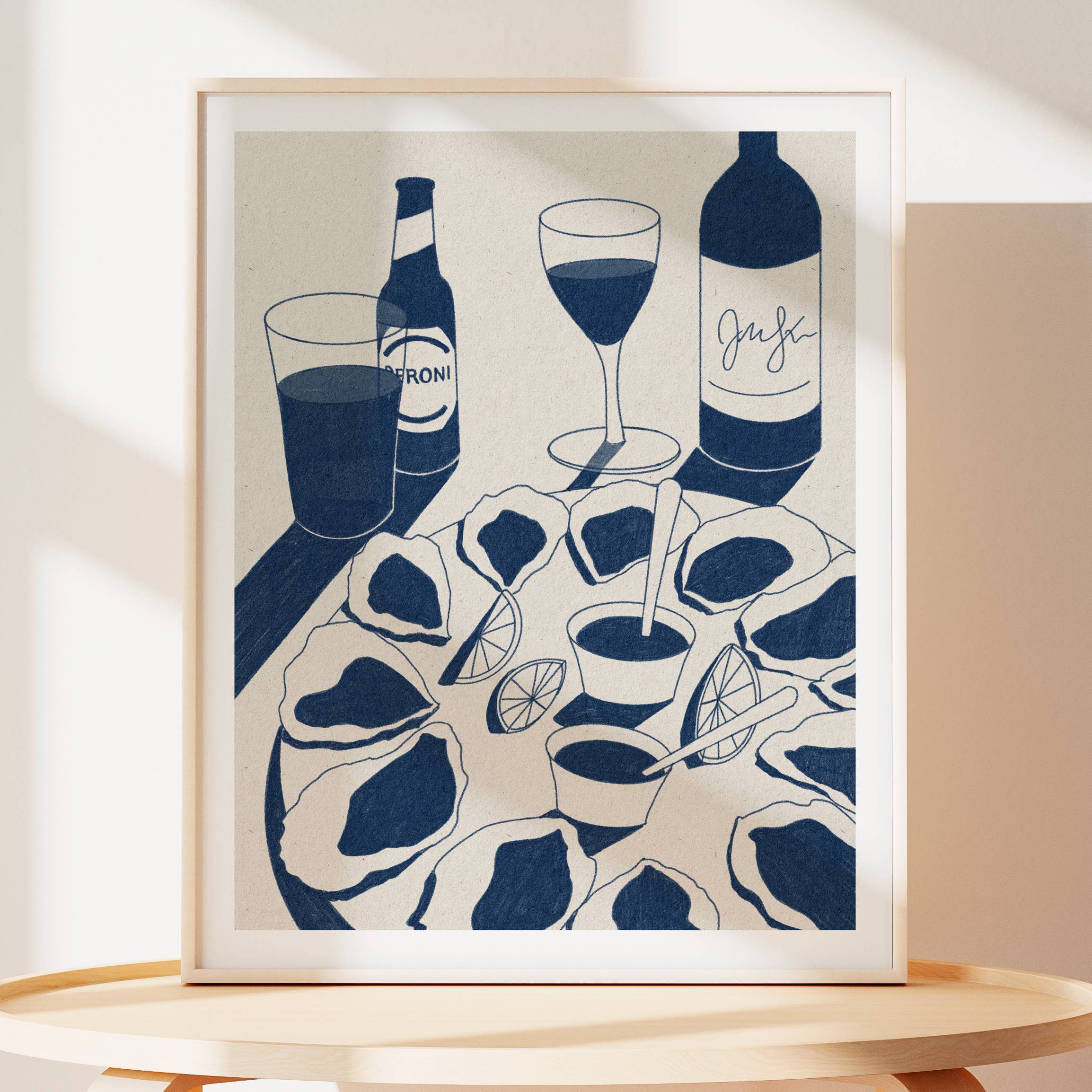 Ev Mat Studio - Wholesale Art Print - Date Night Oysters Art Print0
