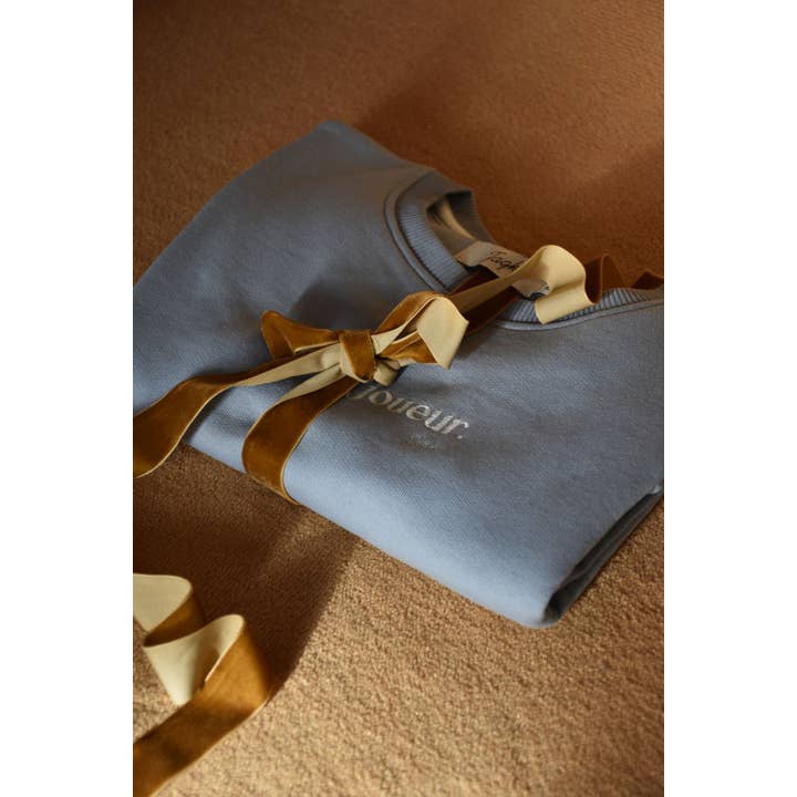 Pale Blue Little Player Kid Sweatshirt for wholesale by JAQK