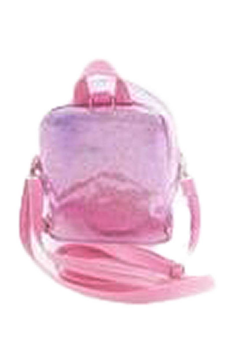 Rosa Mochila Glitter Shimmer Holographic Retro PVC para venda a revendedores na Faire4