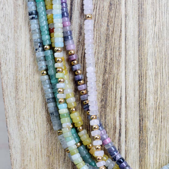 Ewelina Pas Jewelry - Wholesale Kralen/parelketting - Litae/// Delicate edelsteen kralen ketting20