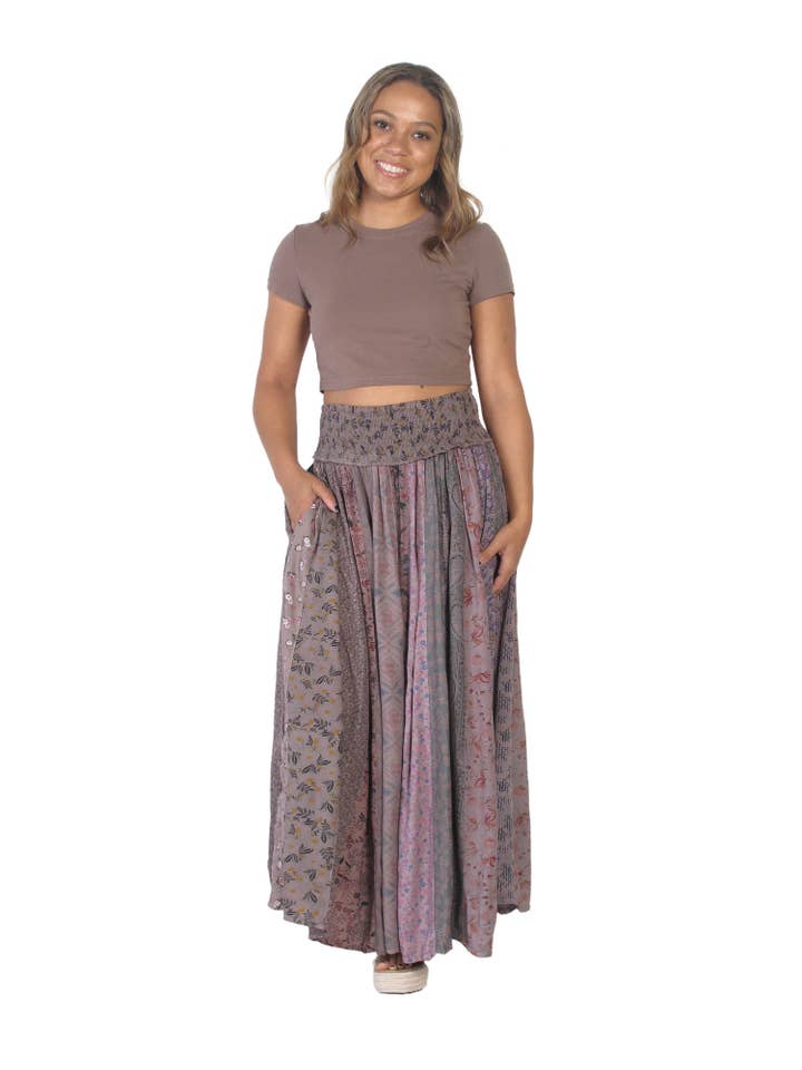 Blue Sky - Wholesale Skirt - Women's - 6288 Long Panel Skirt1