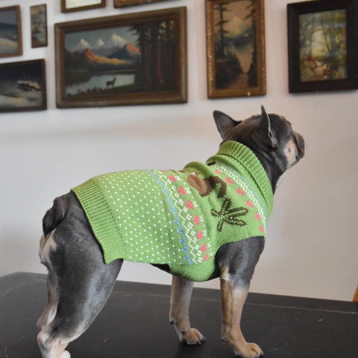 Finnegan’s Standard Goods - Wholesale Pet Sweater - Dog - Fernfield Squirrel Sweater 3