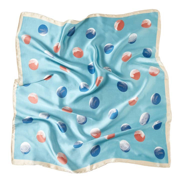 Fazzoletto piccolo in seta Petal Cléo per la vendita all'ingrosso da parte di ALBERTO CABALE