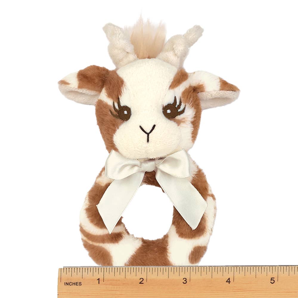 Bearington Collection - Wholesale Handheld Rattle - Baby - Lil' Patches Giraffe Ring Rattle1