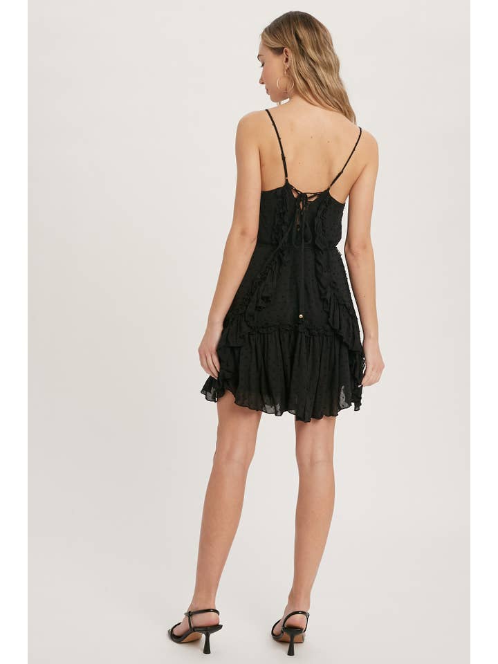 Bluivy - Wholesale Dress - Women's - LACE UP BACK RUFFLE MINI DRESS20