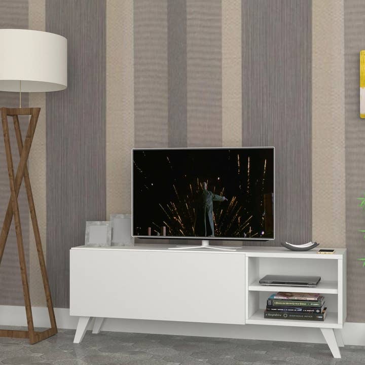 Unidade de TV Space Carvalho Branco até 65 Polegadas TV por atacado de Woohoo Sleep Like a Bear