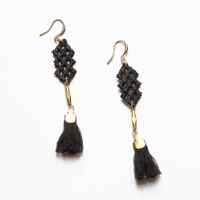 This Ilk - Wholesale Tassel Earrings - Crisscross Earrings0