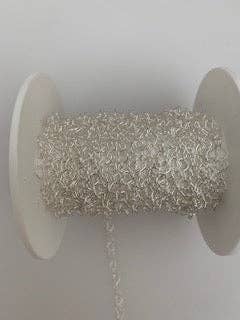 Purity Beads - Wholesale Craft Supplies - Sterling Silver Heart Link Cable Chain, Fancy Pretty Heart Chain, Extender Heart Chain, Heart Links, Sterling Silver Chain Size: 4X3 ,5X4m, 1 Foot3