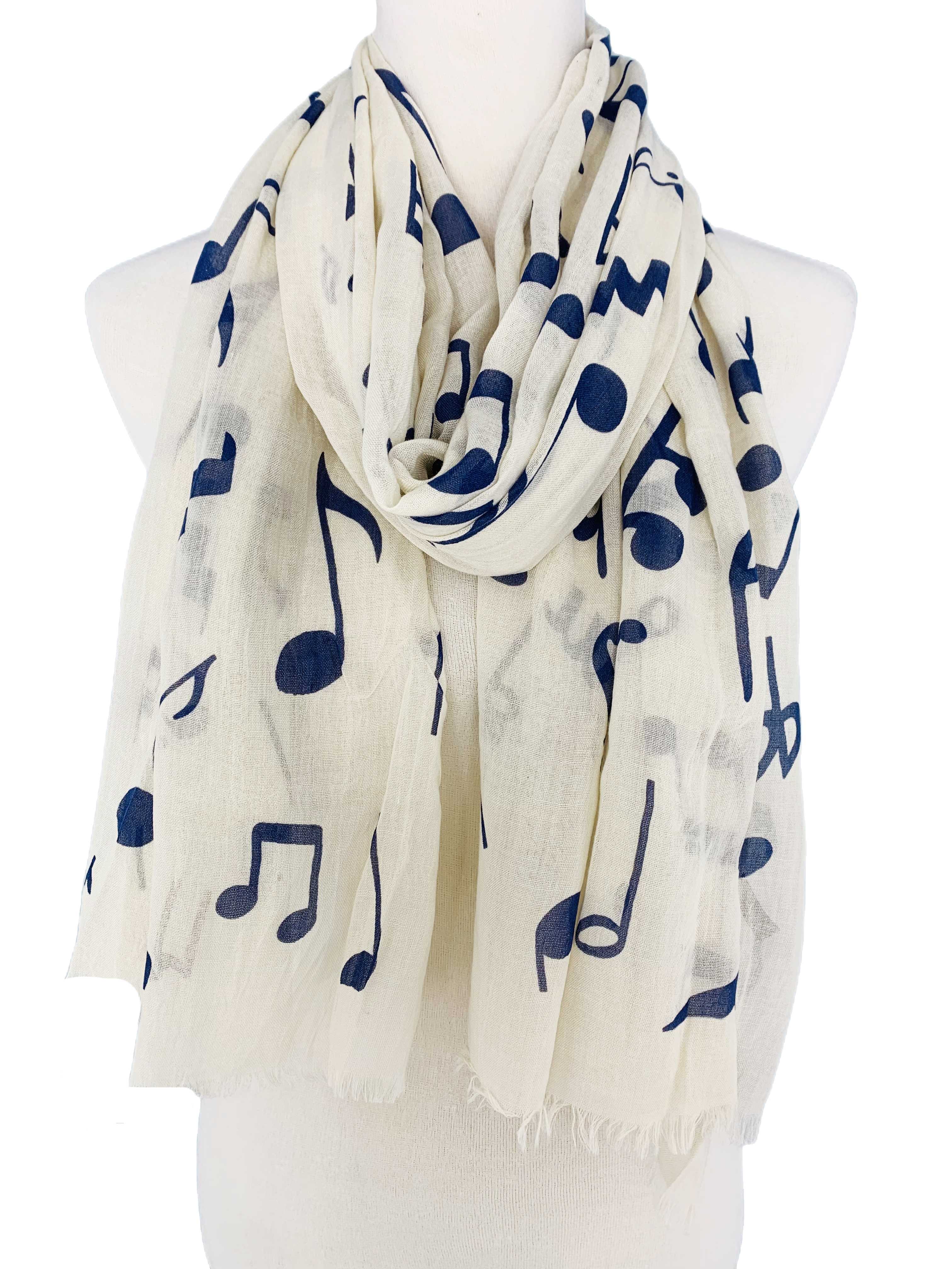JC Sunny Fashion - Wholesale Scarf - Women's - 7 Colors--Music Notes Scarf5