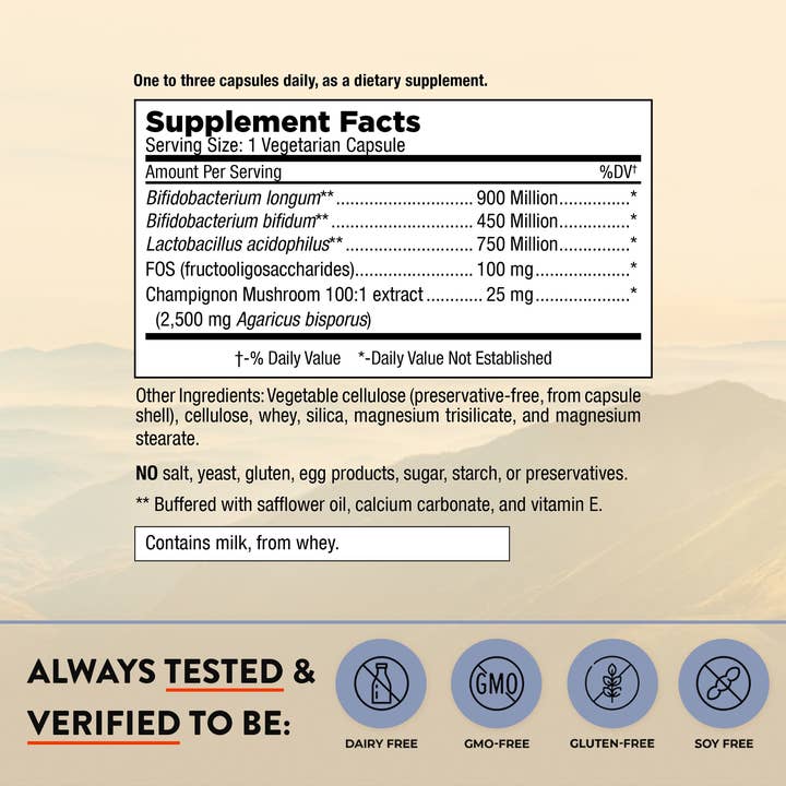 Mt. Angel Vitamins - Wholesale Oral Supplement/Vitamin - Mt. Angel Vitamins' Good Flora - 60 Capsules1