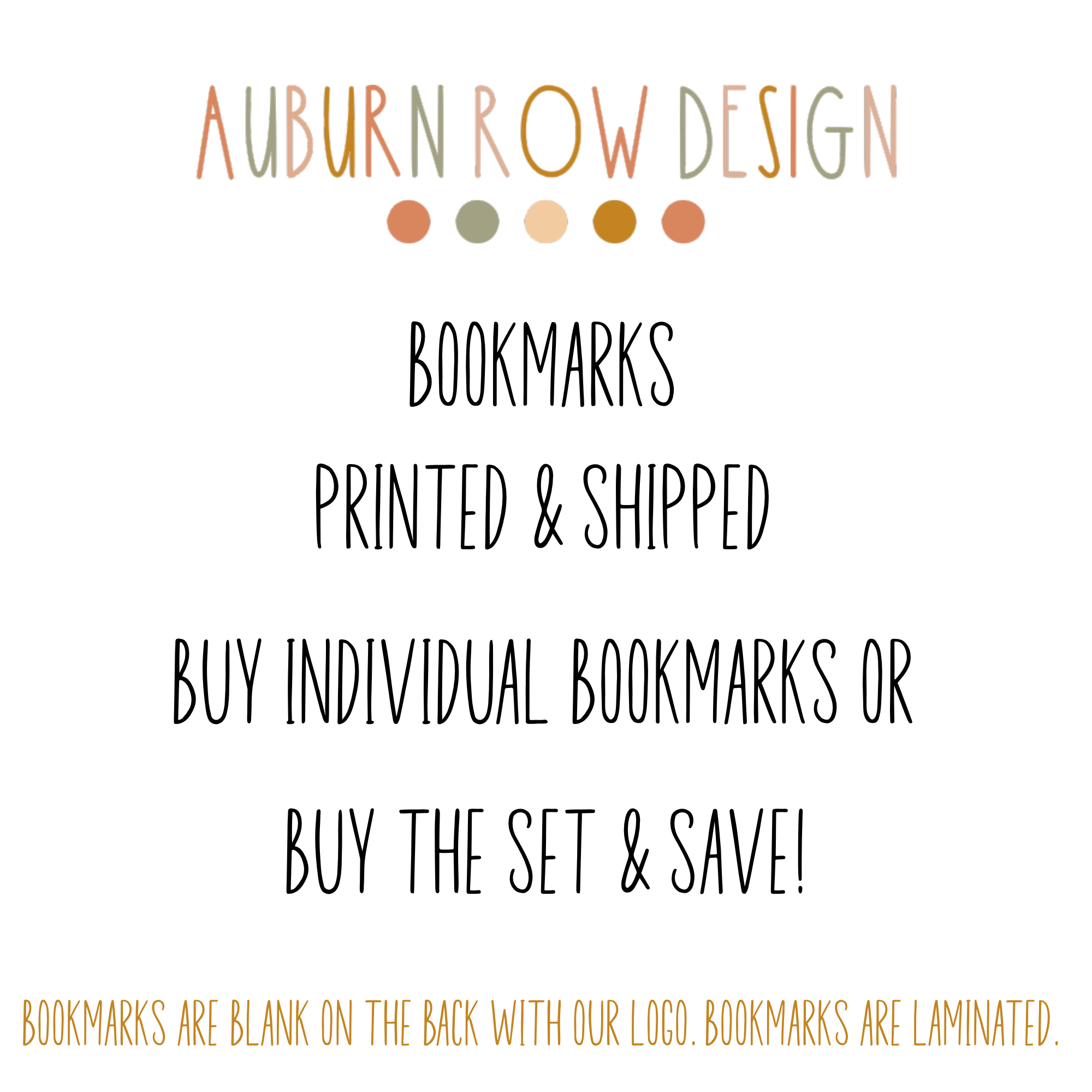 Auburn Row Design - Vente Marque-page - Ensemble de marque-pages d&#x27;Halloween ou individuel3