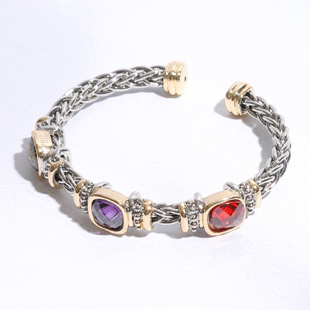 BKDM Braccialetto quadrato multi CZ 5MM in vendita all'ingrosso su Faire3