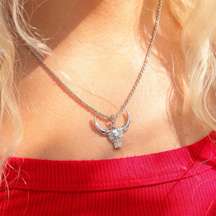 WJW - Wholesale Individual Charm/Pendant - 18K Gold PVD Stainless Steel Bull Charm