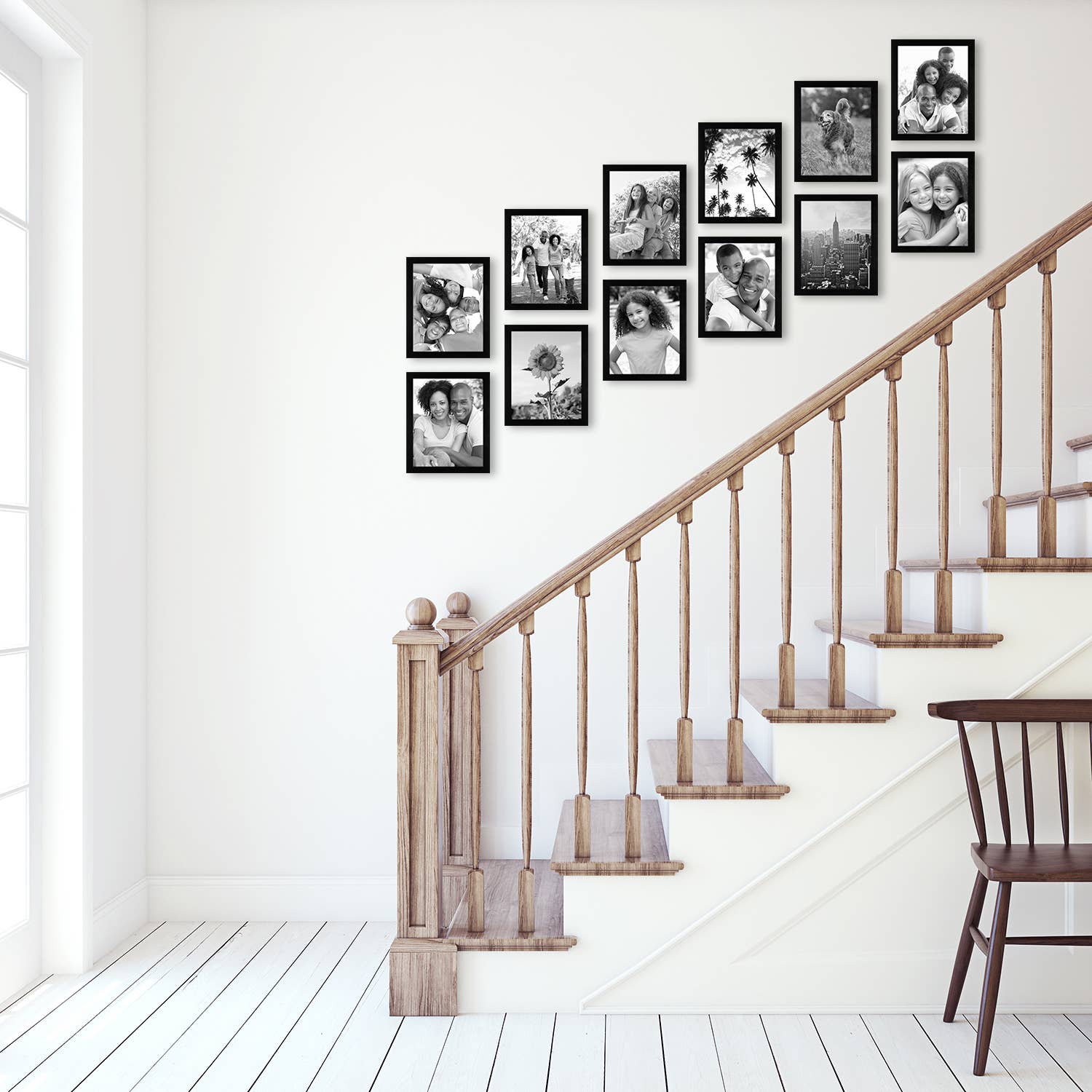 Black Americanflat Gallery Wall Frame Set - Set of 6 & 12 for wholesale on Faire21