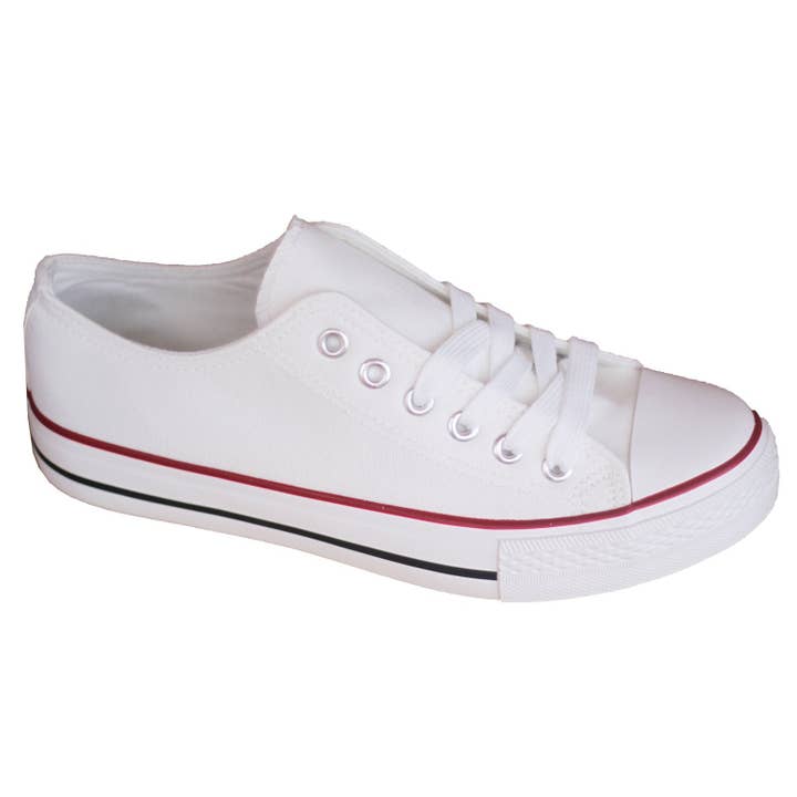 Baskets blanches unisexes (pointures 35 à 45) pour la vente par BRANDELIA