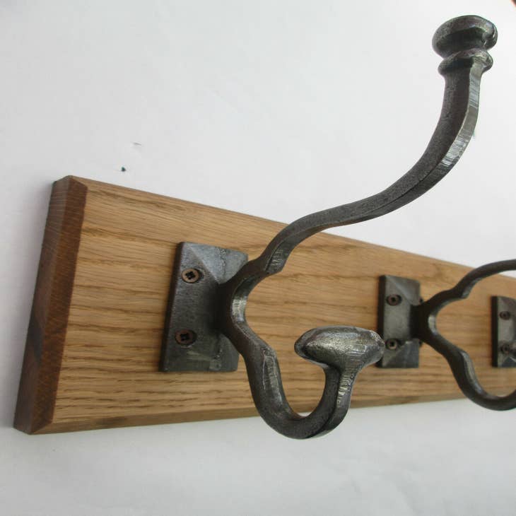 Wholesale Antique Iron Malvern Coat Hook Rail for your store - Faire