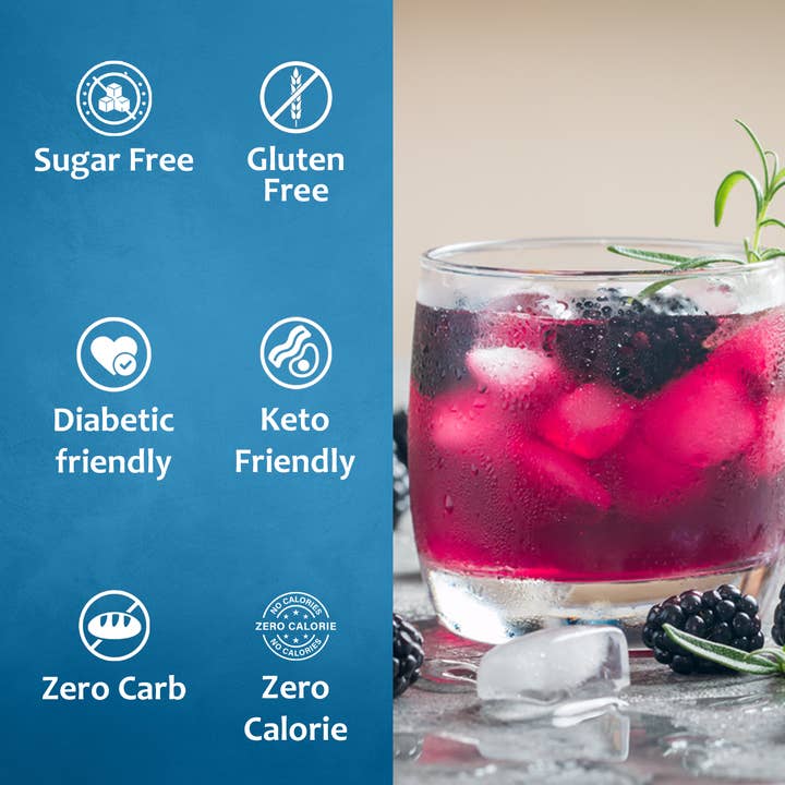 Syruvia - Wholesale Cocktail Mix/Syrup - Sugar-Free Blackberry Syrup