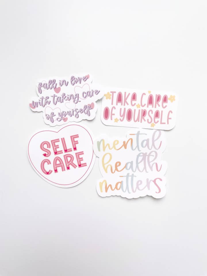Self Care Stickers for wholesale by Designed by M and S