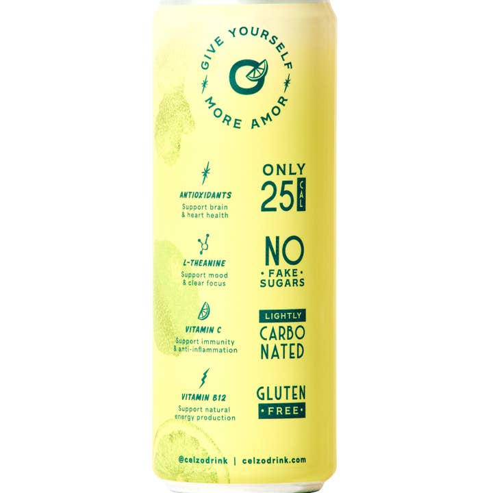 Celzo Agua Fresca - Wholesale Sparkling Water - Lemon Ginger Basil - 12oz bubbly agua fresca 1