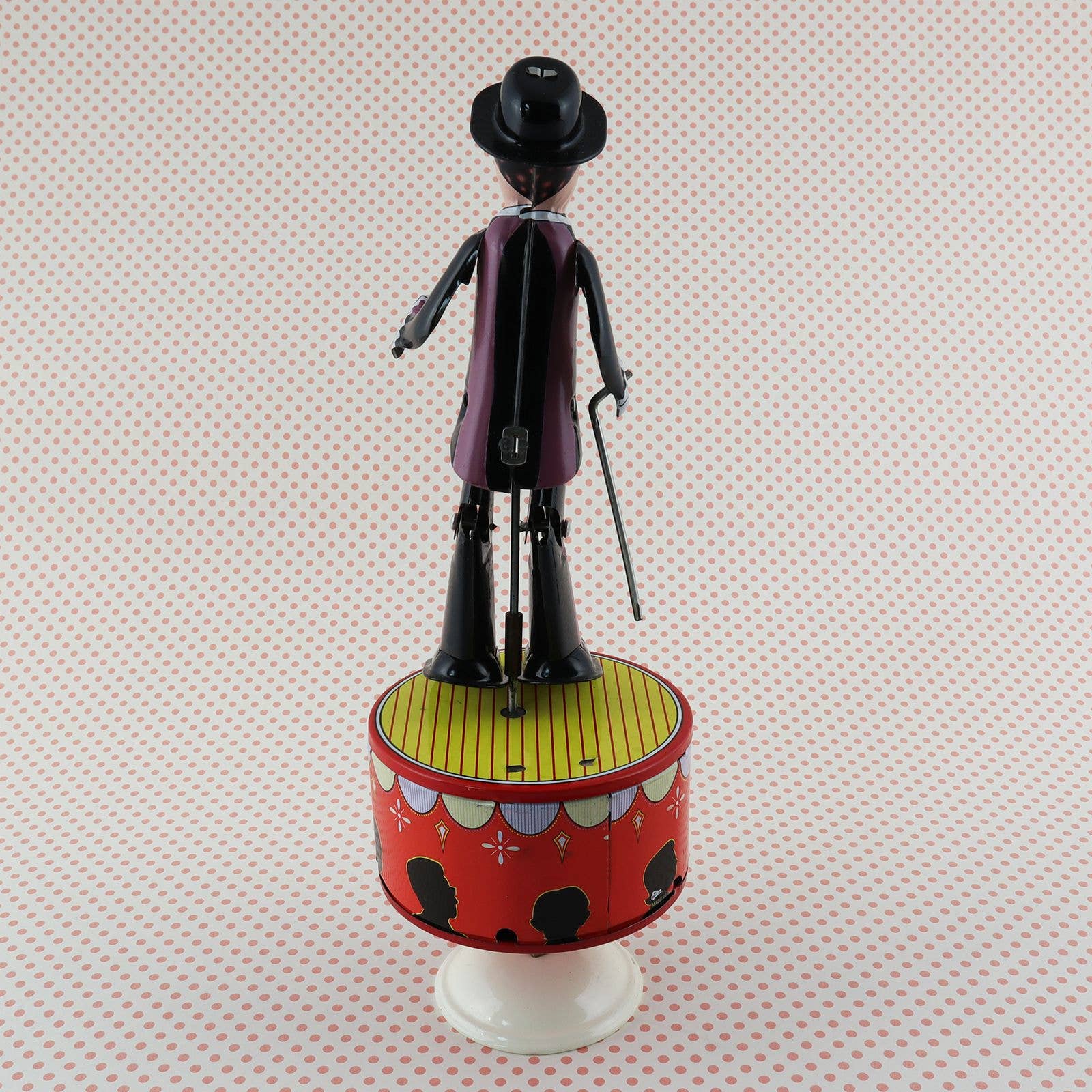 Tribal Trade GmbH – Brinquedo clássico - Crianças por atacado – Torneira de brinquedo de lata chapa de metal preto roxo sapateiro dançarino7