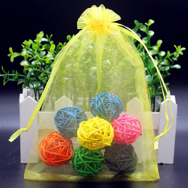 Ole - Wholesale Gift Bag Set/Pack - 7*9 CM 10 PCS Organza Wrapped Gift Bag Set