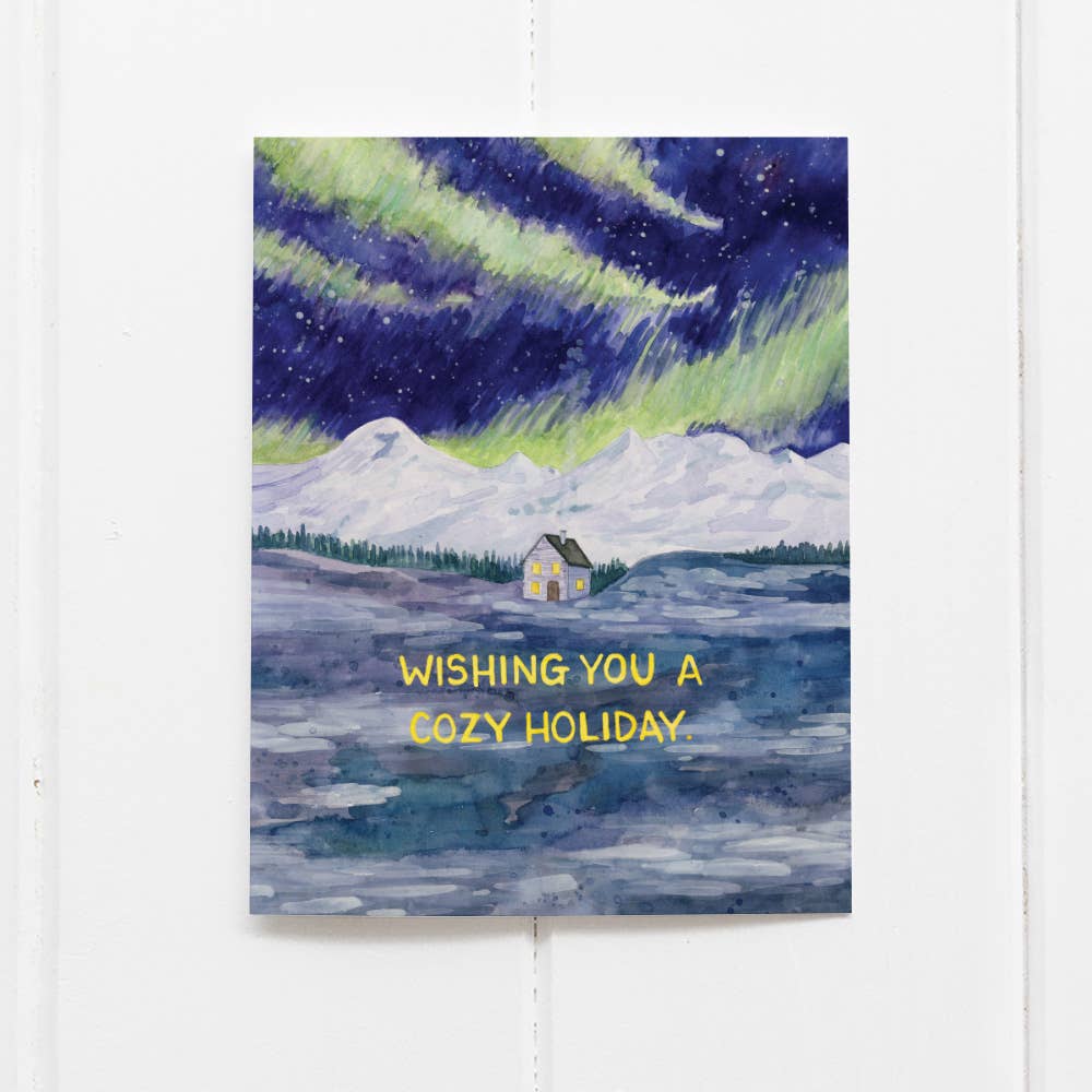 Yardia - Wholesale Christmas Card - Cozy Holiday Card - Watercolor Christmas Card1