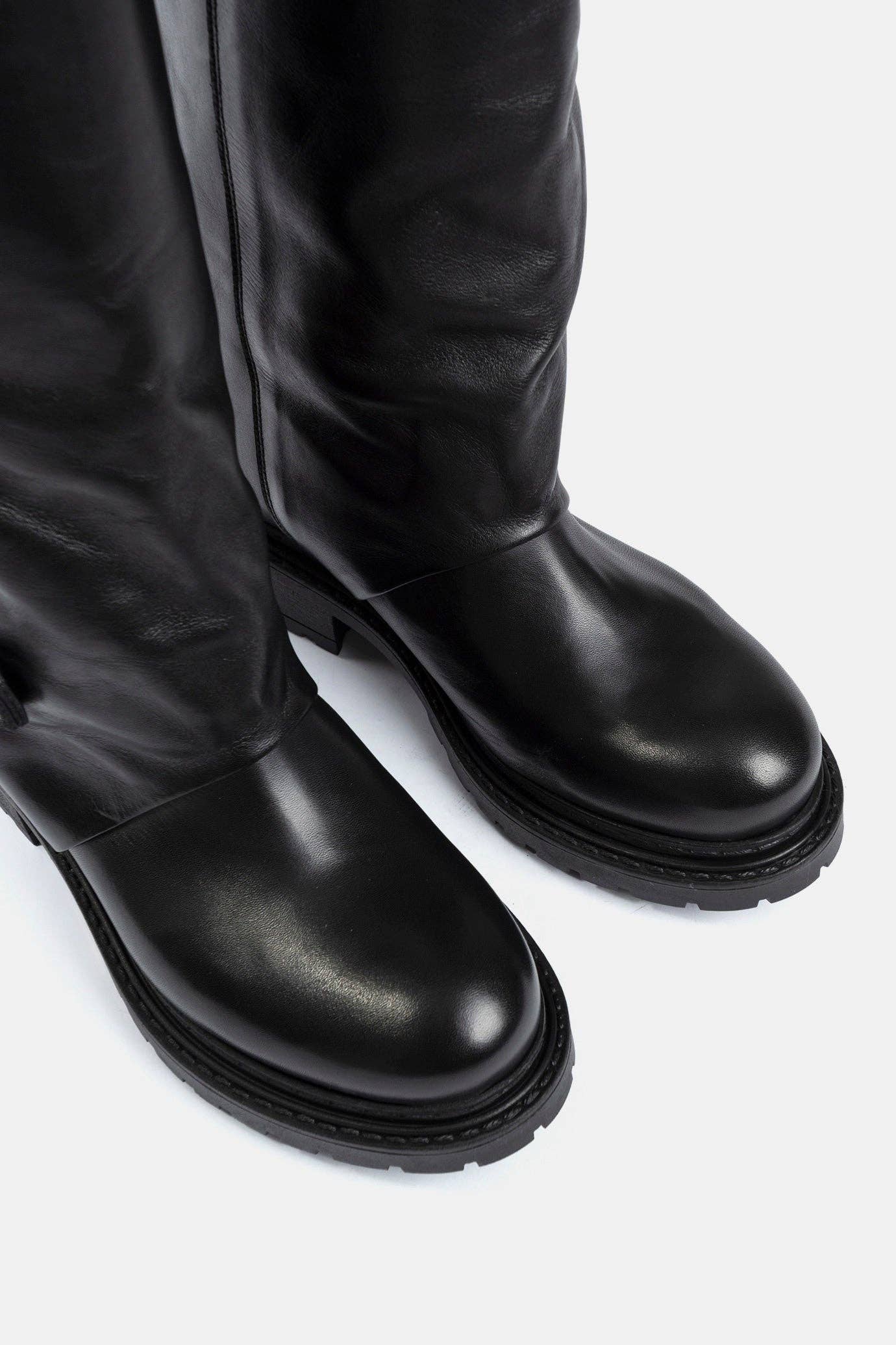 METISSE - Wholesale Boots - Women's - Biker in black calfskin MA24604